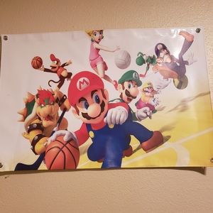 Mario Sports Vinyl Banner